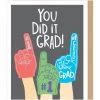 Apartment 2 Cards Foam Finger You Did It Grad Card Home & Gift