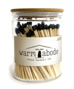 Made Market Co Home & Gift Warm Abode Black Matches