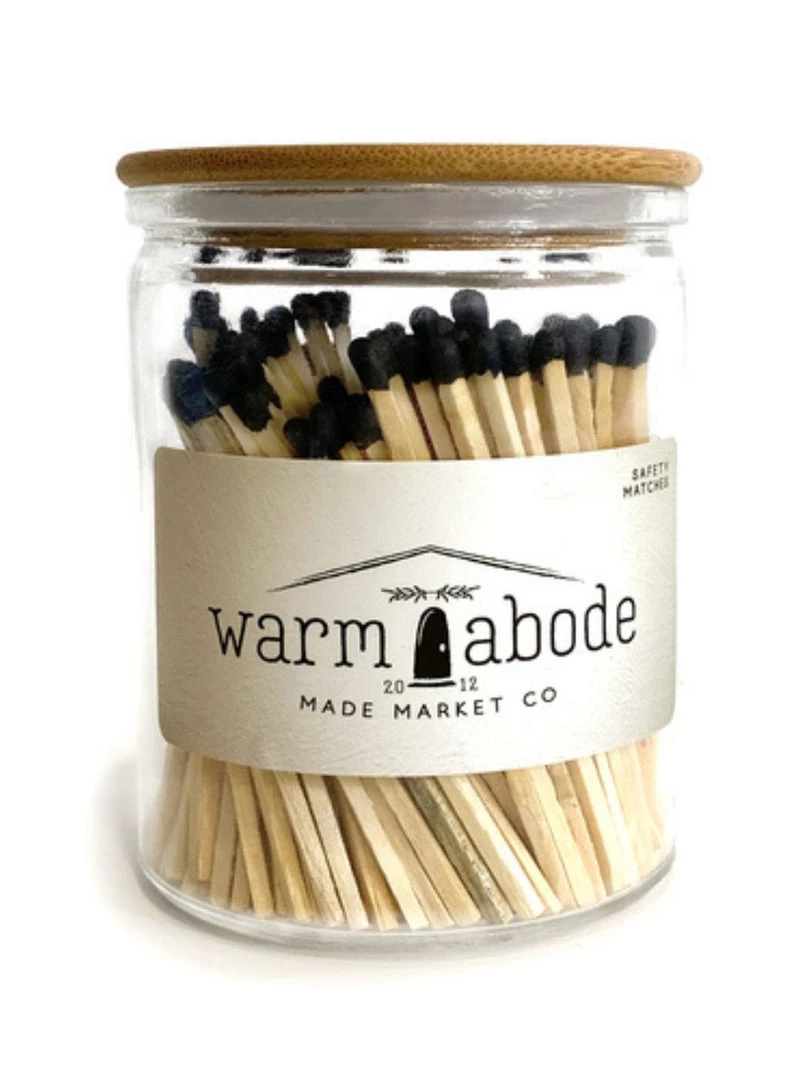 Made Market Co Home & Gift Warm Abode Black Matches 3 Made Market Co Home & Gift Warm Abode Black Matches