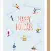 Apartment 2 Cards Home & Gift Happy Holiday Skiers Card Box Of Ten