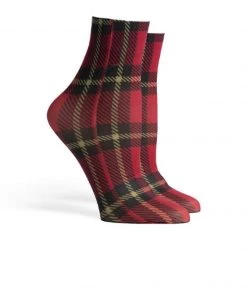 RicherPoorer Vivienne Red Velvet Sock Clothing