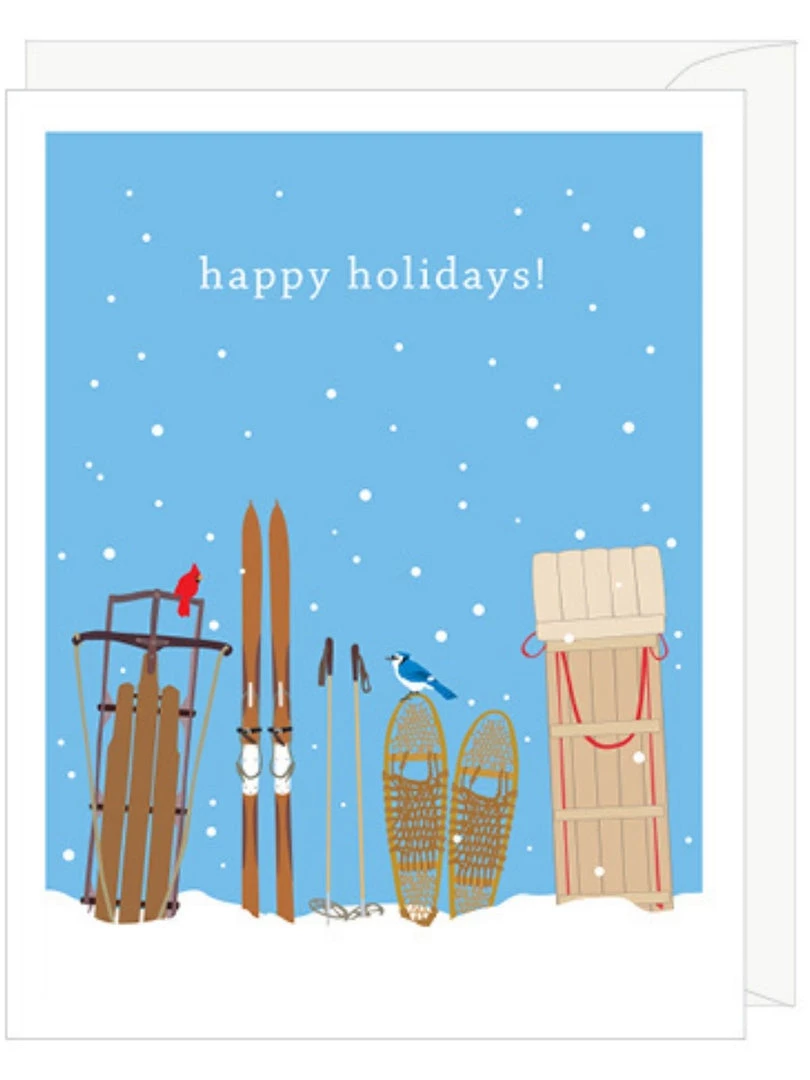 Apartment 2 Cards Happy Holidays Sleds Cards Box Of Ten 3 Apartment 2 Cards Happy Holidays Sleds Cards Box Of Ten