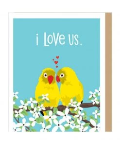 Apartment 2 Cards Home & Gift I Love Us Lovebirds Card