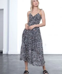 Karina Grimaldi Camille Print Dress Clothing