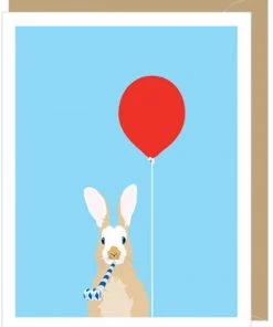 Apartment 2 Cards Balloon Bunny Birthday Card Home & Gift
