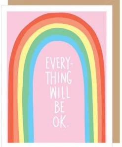 Apartment 2 Cards Everything Will Be Ok Rainbow Card