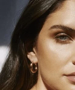 Shashi Dominique Gold Hoop