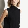 Vince Sleeveless Mixed Rib Turtleneck Clothing 1 Vince Sleeveless Mixed Rib Turtleneck Clothing