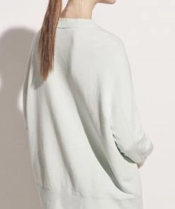Vince Clothing French Terry Drop Shoulder Pullover