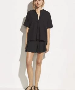 Vince Linen Flounce Shorts Clothing 9 Vince Linen Flounce Shorts Clothing