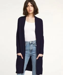Autumn Cashmere Navy Maxi Open Cardi