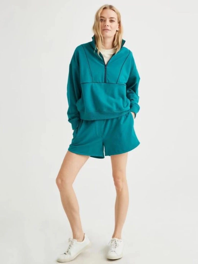 RicherPoorer Terry Sweatshort - Everglade 6 RicherPoorer Terry Sweatshort - Everglade